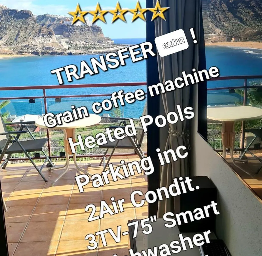 Deluxe 3 Rooms74M2,2Air Condit 2Tv Seaview On Amadores,2 Heatpools, Parking, 600 Mb,Dishwasher,2Lift,,3 Beaches Playa Del Cura